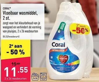 ALDI Vloeibaar wasmiddel aanbieding