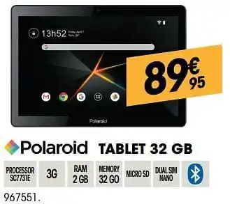 Polaroid tablet 32 gb