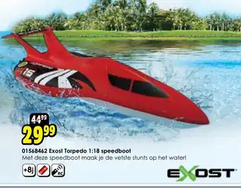 01568462 Exost Torpedo 1:18 speedboot