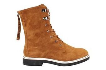 Berca Shoes Crinkles Bottine Dames Volledig Leder - Cognac aanbieding