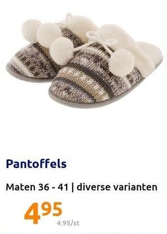 Action Pantoffels aanbieding
