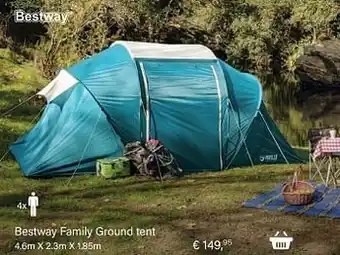 Multi bazar Bestway family ground tent aanbieding