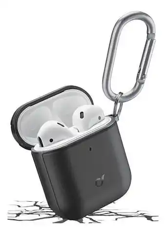 Cellularline beschermhoes Defender voor Airpods 1/2 zwart