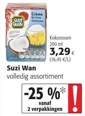 Colruyt Suzi wan kokosroom aanbieding