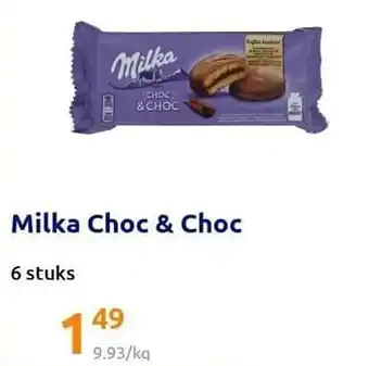 Action Milka choc + choc aanbieding