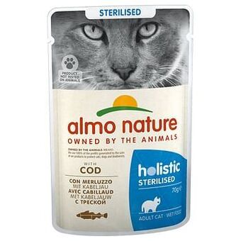Zooplus 6x70g Sterilised Kip Almo Nature Holistic Kattenvoer aanbieding