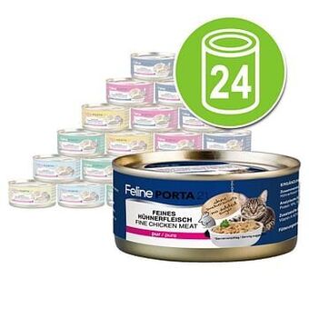 Zooplus 24x156g Feline Tonijn met Zeewier (graanvrij) Porta 21 Kattenvoer aanbieding