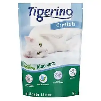 Tigerino Crystals Aloë Vera Kattenbakvulling - Voordeelpakket 3 x 5 l