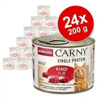24x200g Single Protein Adult puur Kip Animonda Carny Kattenvoer