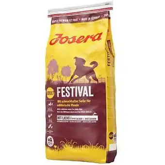 Zooplus 2x15kg Festival Josera Hondenvoer aanbieding