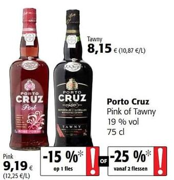 Colruyt Porto cruz pink of tawny aanbieding