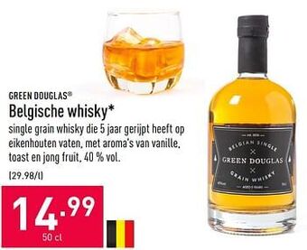 ALDI Belgische whisky aanbieding