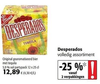 Desperados original gearomatiseerd bier met tequila