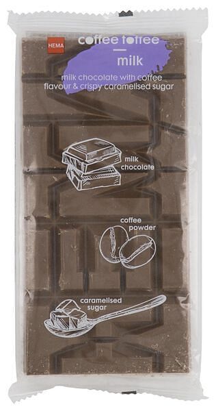 HEMA Melkchocoladereep Coffee Toffee 150gram
