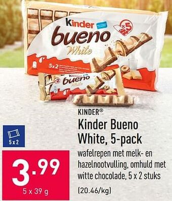 ALDI Kinder bueno white aanbieding