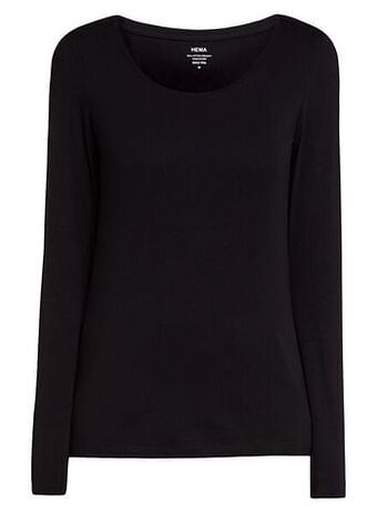 HEMA Dames T-shirt Zwart (zwart)