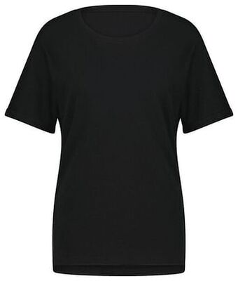 HEMA HEMA Dames T-shirt Stippen Zwart (zwart) aanbieding