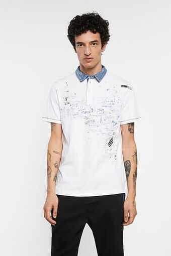 Bolimania-polo van 100% katoen - WHITE - M