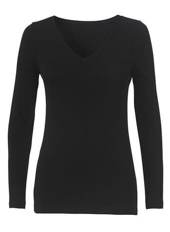 HEMA HEMA Dames T-shirt Biologisch Katoen Zwart (zwart) aanbieding