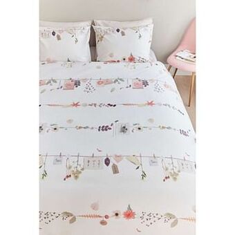 Leen Bakker Ariadne at Home dekbedovertrek Floral Garland - 240x200/220 cm - Leen Bakker aanbieding