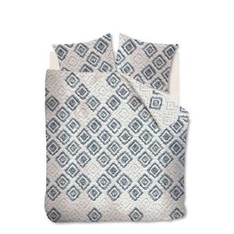 Leen Bakker At Home by Beddinghouse dekbedovertrek Heavy - navy - 200x200/220 cm - Leen Bakker aanbieding