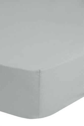 De Matrassen Gigant Hoeslaken 140x200 Good Morning katoen strijkvrij licht grijs aanbieding