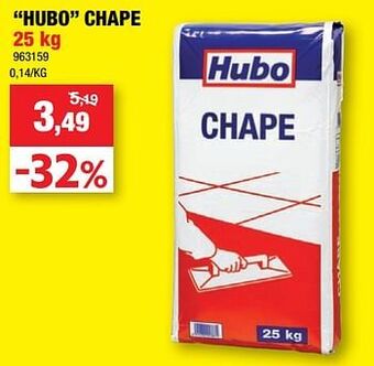 Hubo Hubo chape aanbieding