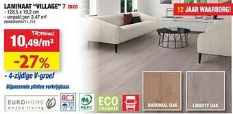 Hubo Laminaat village aanbieding