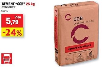 Hubo Cement ccb aanbieding