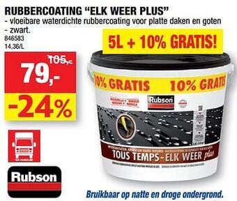 Hubo Rubbercoating elk weer plus aanbieding