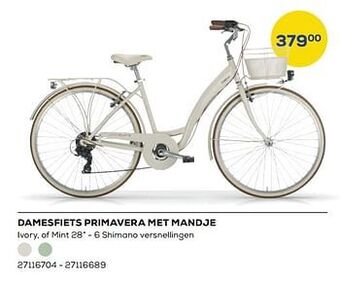 Supra Bazar Damesfiets primavera met mandje aanbieding