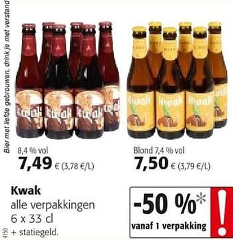 Colruyt Kwak alle verpakkingen aanbieding