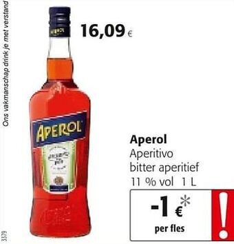 Colruyt Aperol aperitivo bitter aperitief aanbieding