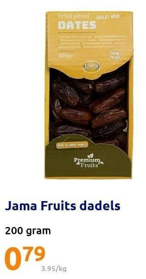 Action Jama fruits dadels aanbieding