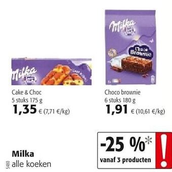 Colruyt Milka alle koeken aanbieding