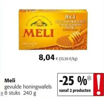 Colruyt Meli gevulde honingwafels aanbieding