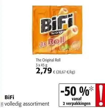 Colruyt Bifi volledig assortiment aanbieding