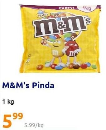 Action M+m`s pinda aanbieding
