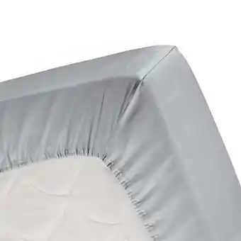 Leen Bakker Cinderella hoeslaken - lichtgrijs - 180x200/210 cm - Leen Bakker aanbieding