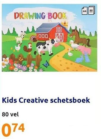 Action Kids creative schetsboek aanbieding