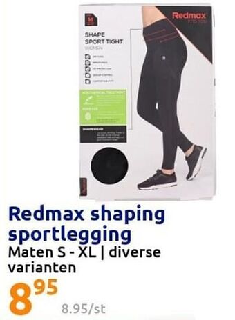 Action Redmax shaping sportlegging aanbieding