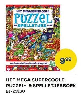 Het mega supercoole puzzel- + spelletjesboek