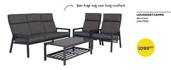 Supra Bazar Loungeset campo aluminium aanbieding