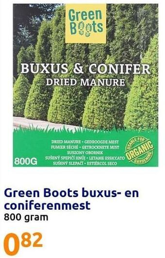 Action Green boots buxus- en coniferenmest aanbieding