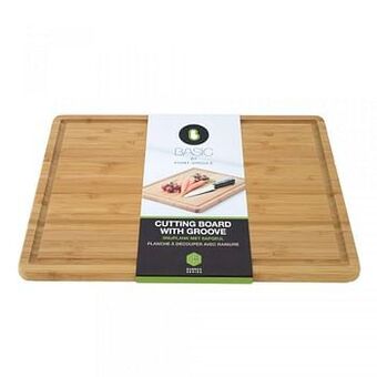 Makro Point-Virgule Snijplank met sapgeul 40 x 28 x 2 cm bamboe aanbieding