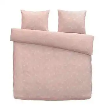 Leen Bakker At Home by Beddinghouse dekbedovertrek Suave - roze - 240x200/220 cm - Leen Bakker aanbieding