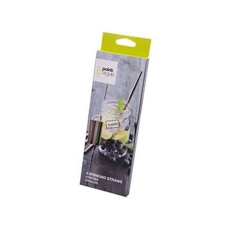 Makro Point-Virgule Rietjes recht 21,5 cm regenboog 4 stuks aanbieding