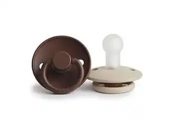 Frigg Classic 2Pack Silicone Milk Choc/Sandstone 0-6M