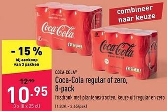 ALDI Coca-cola regular of zero aanbieding