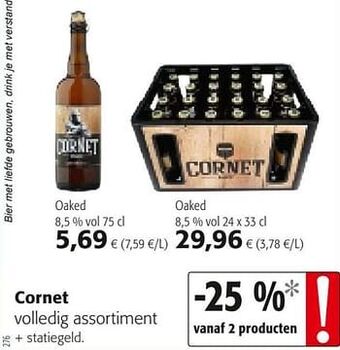 Colruyt Cornet volledig assortiment aanbieding